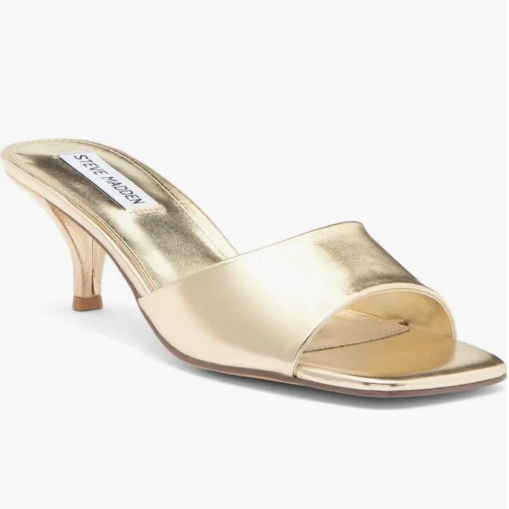 Steve Madden Gold Heeled Sandals